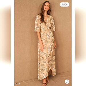 BHLDN Anthropologie Bloomsbury Flower Dress